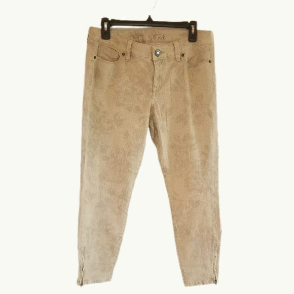 The Limited 678 Ankle Zip Flattering Fit Floral Jeans - Picture 2 of 10